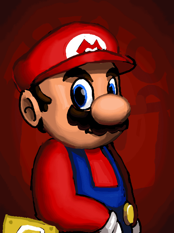 Mario-portrait-animated-JLM par Nighteba