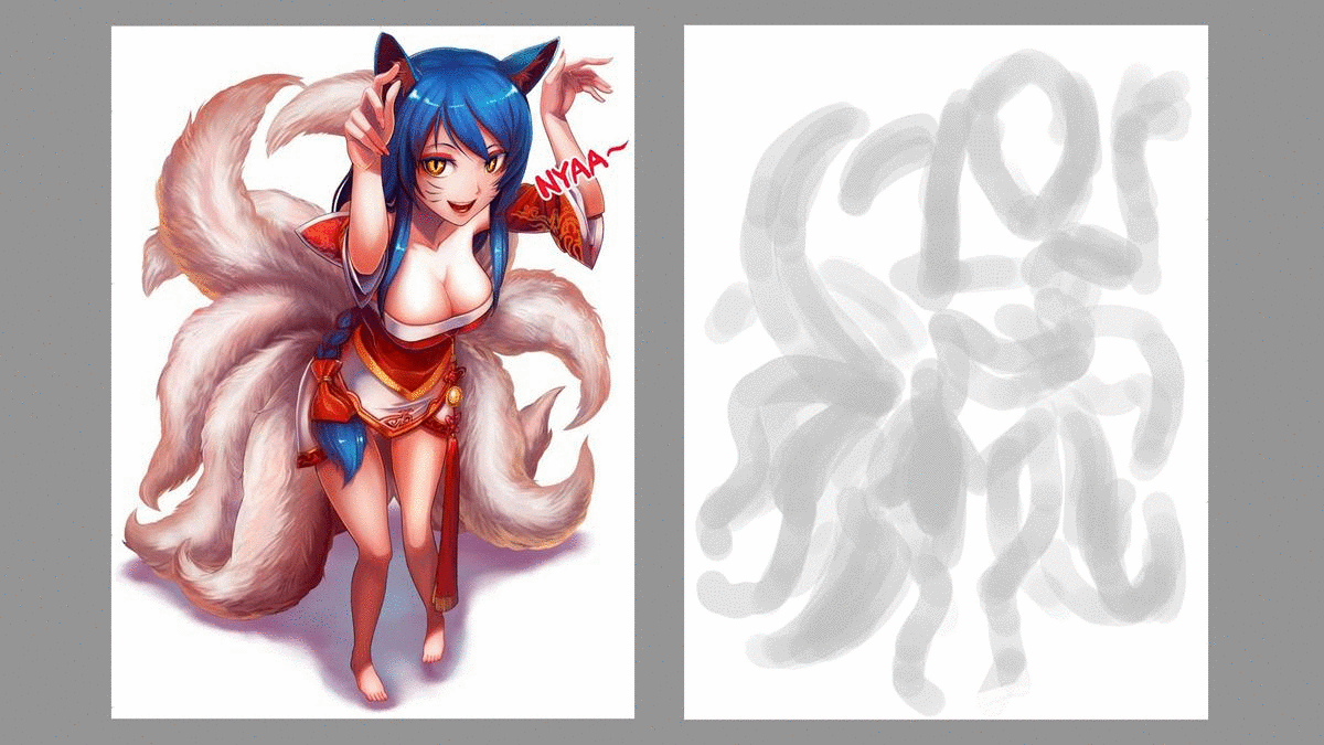 Ahri Study Animated 2 par Stin