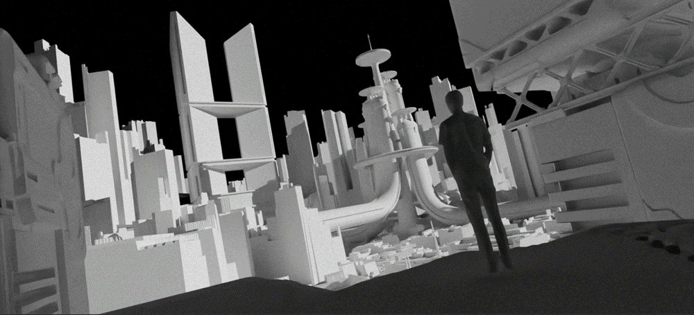 Sur les toits de la cité robotique par BNJ