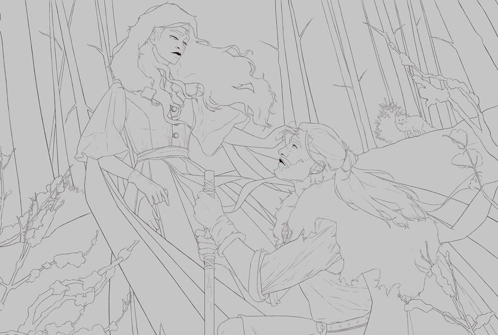 Aerin et Lorcàn par Andrea Alexane