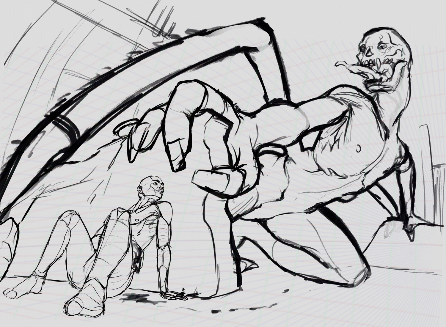 Creepy night for a fight V.2 par Tchewi