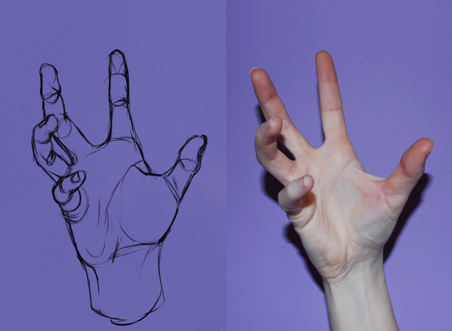 Etude de main photoréaliste par Tchewi