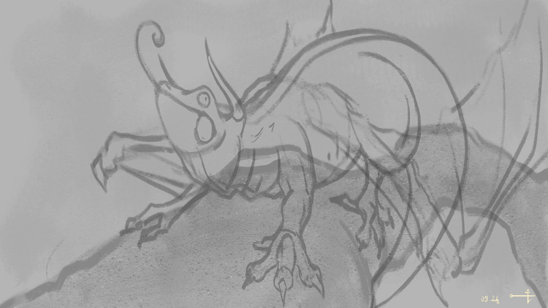 Drakéléon - creature design par Triste Comique