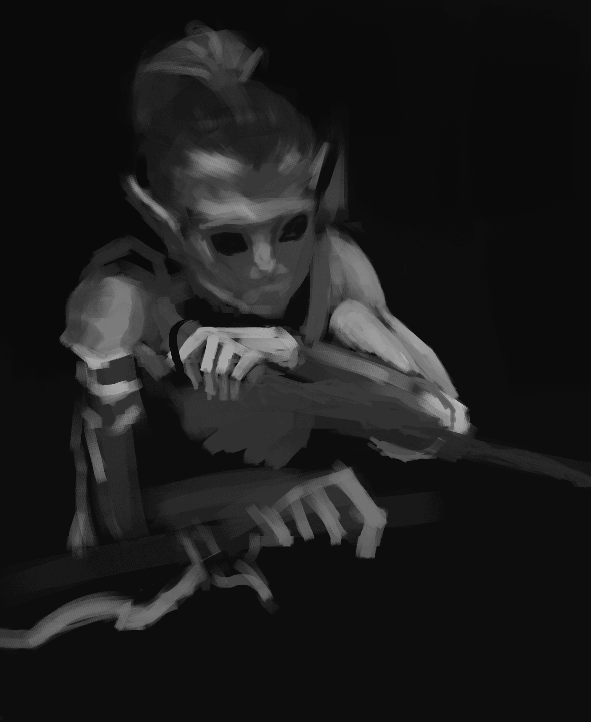 ETUDE : "Asar portrait" DE Naranbaatar Ganbold par waventide