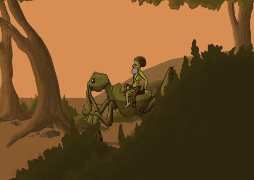 Mante voyageur animation par Ancien membre