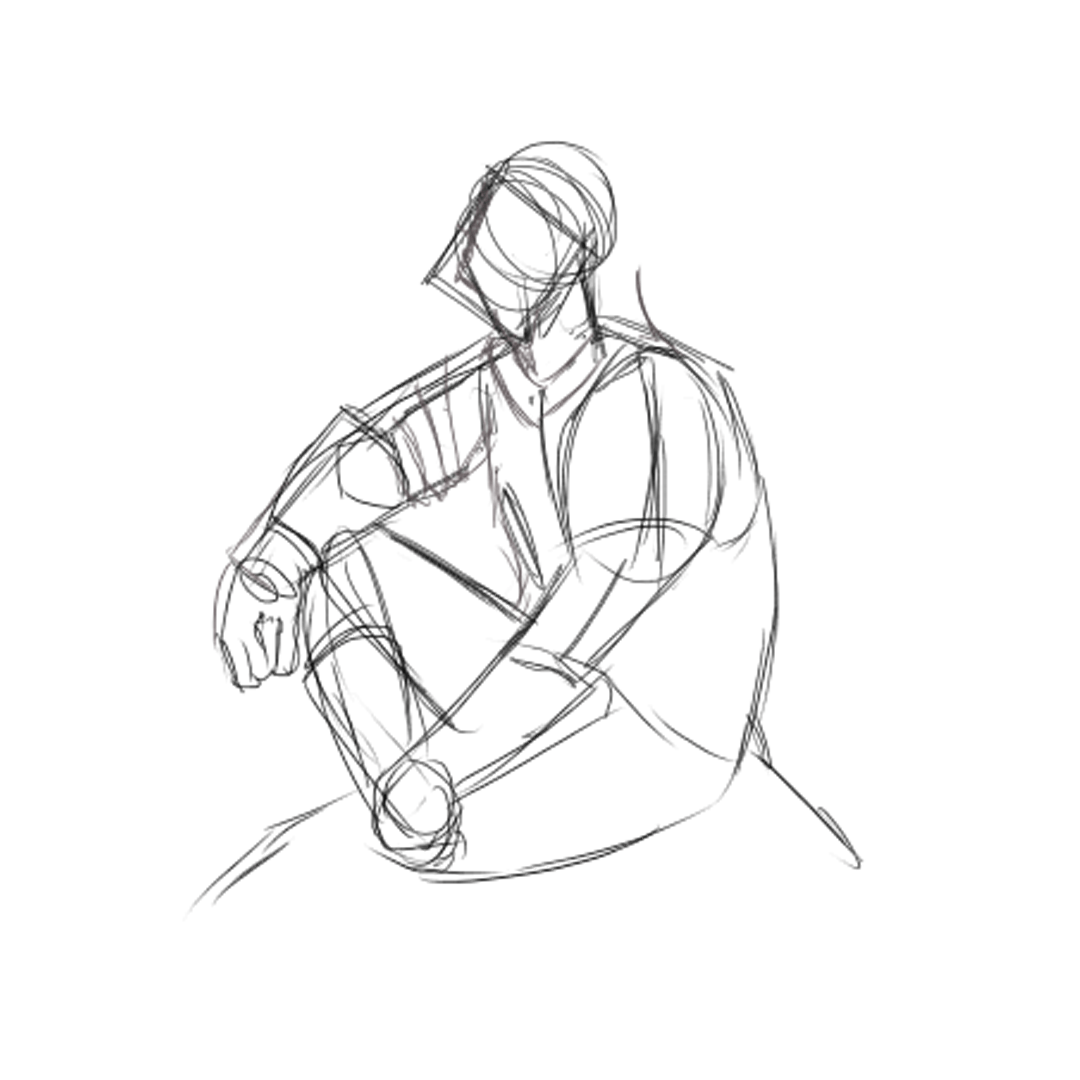 croquis de Geralt 🙂 par marieartiste_exe