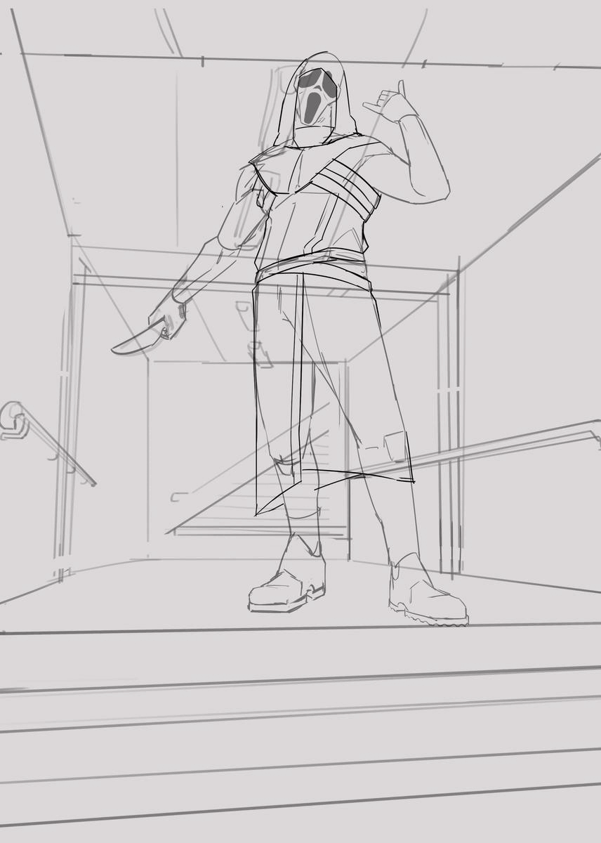 Ghost Face fanart par Kaballe of Astora