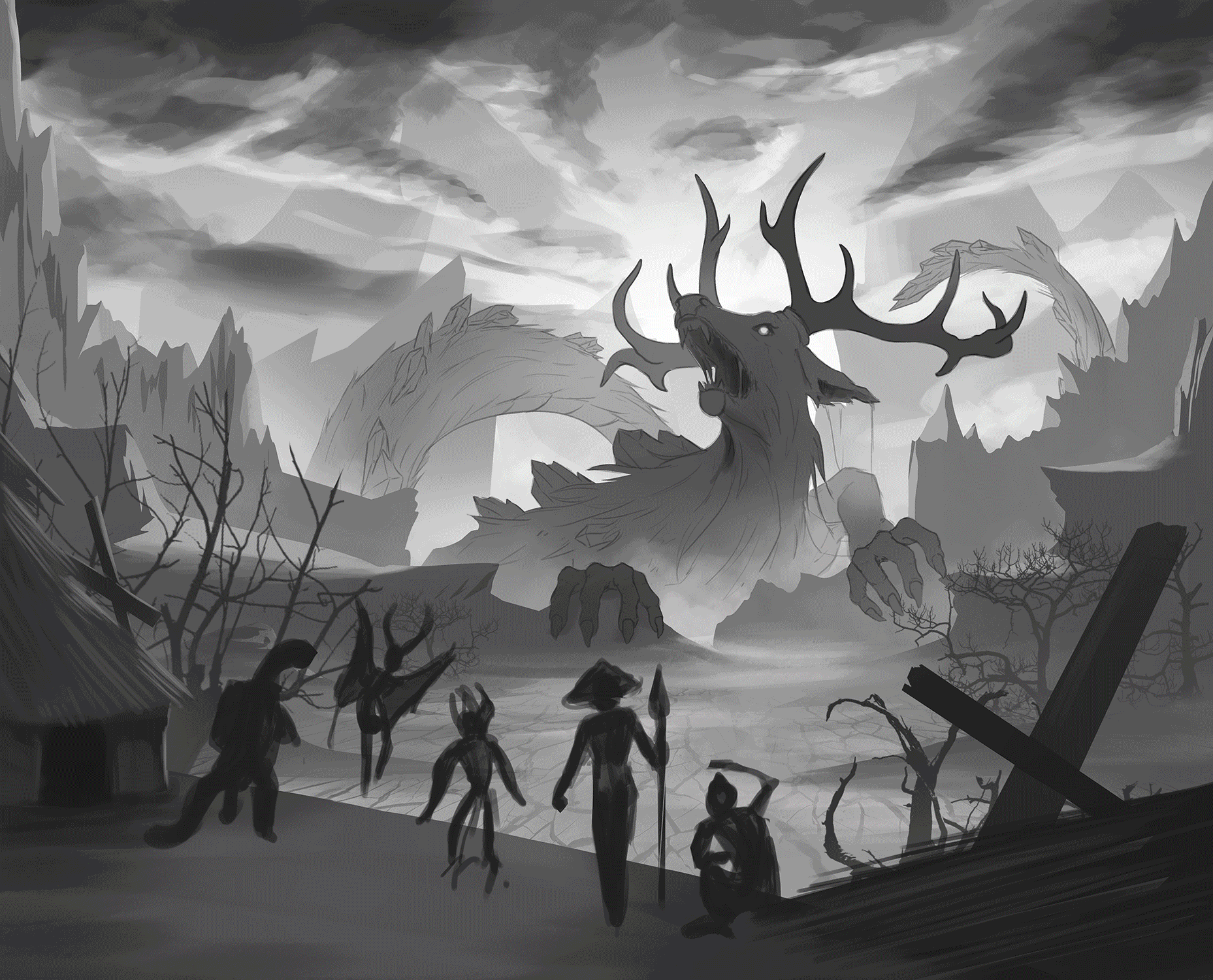 Résilience - Couverture de JDR par Dame Esil