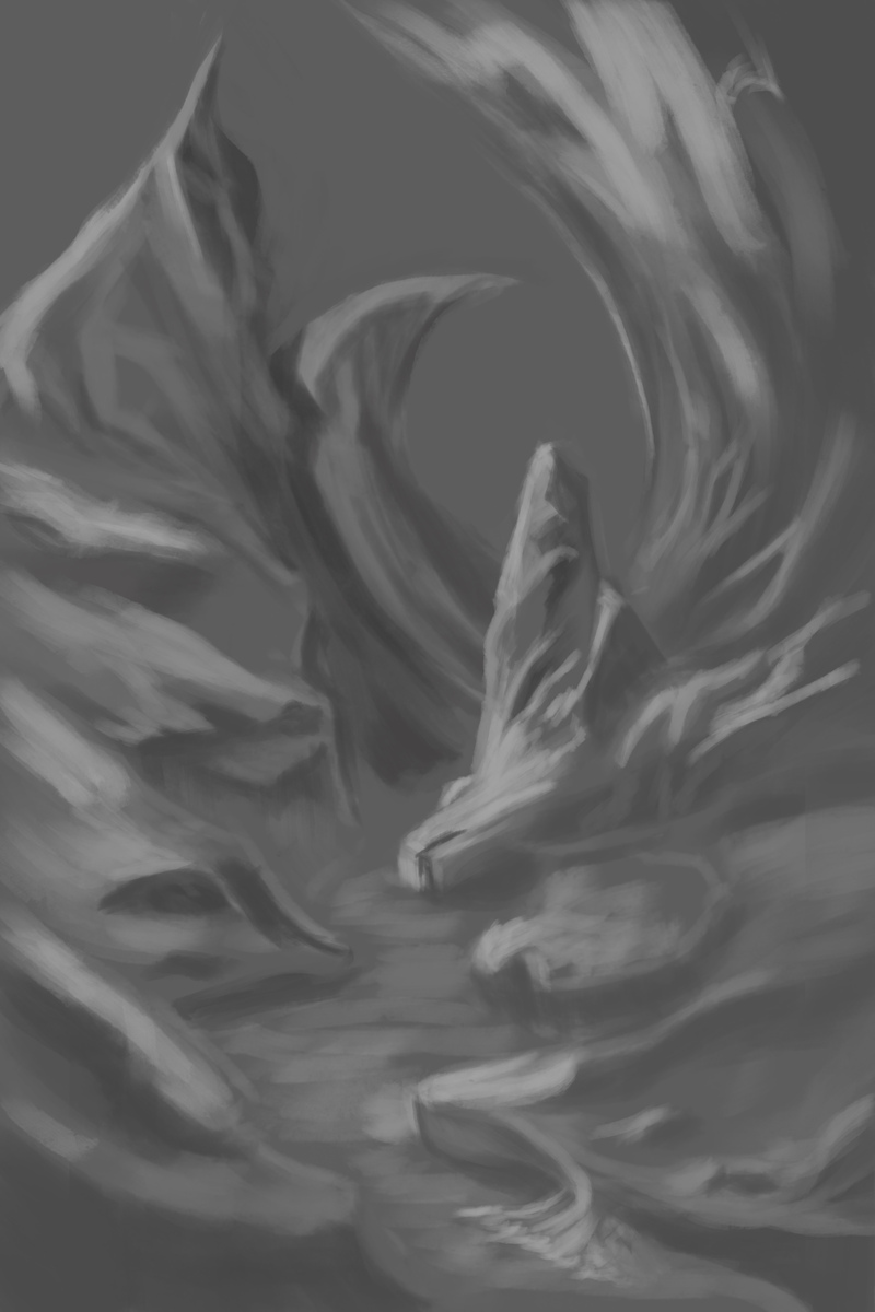 WIP GIF La montagne des Guerriers par chrisialys