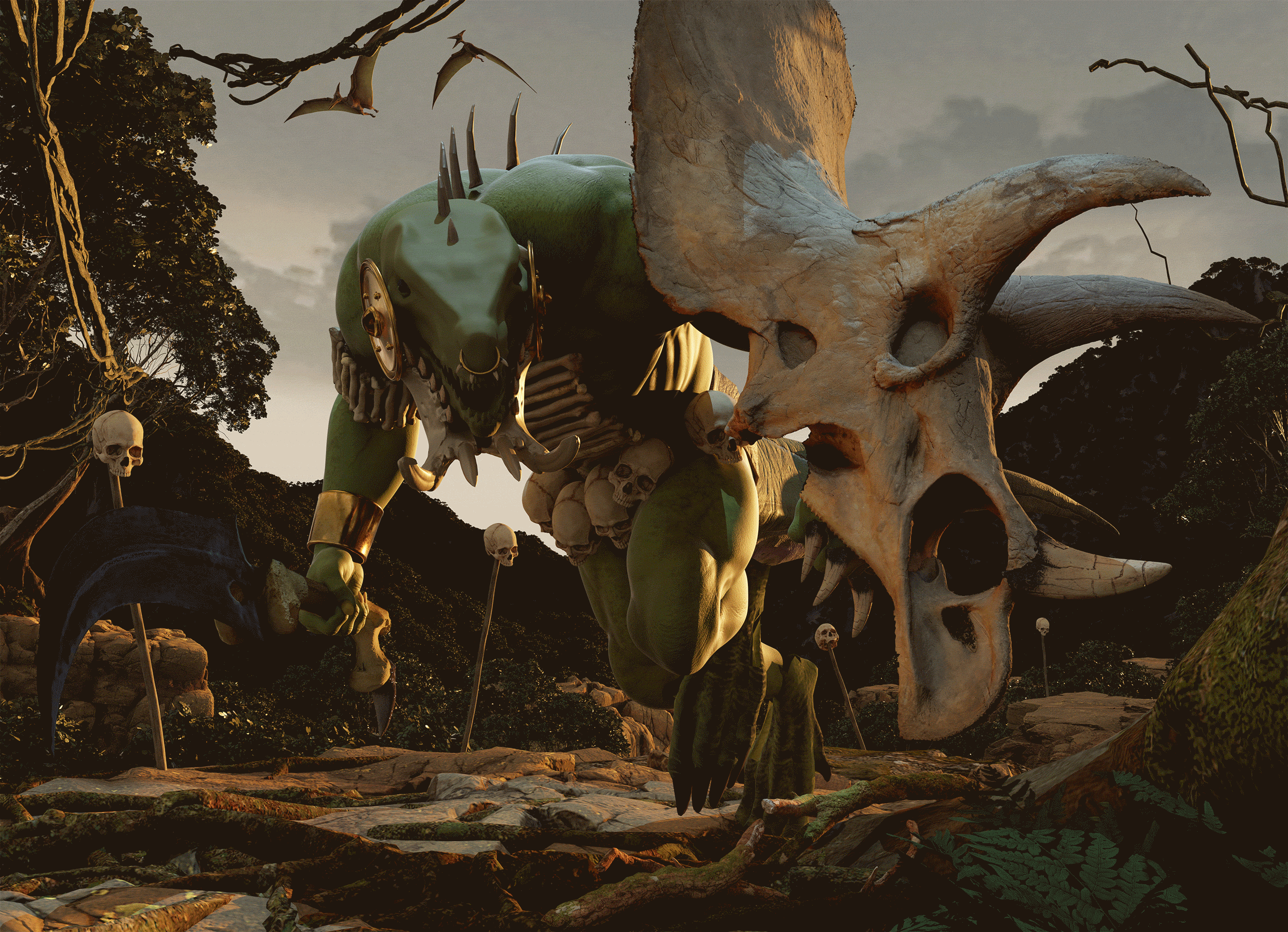 Saurian warrior par jeanphi