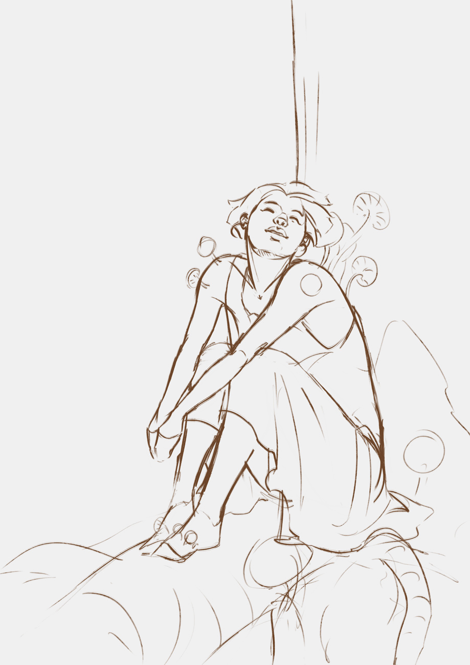 Blue mushroom dream par Tchewi