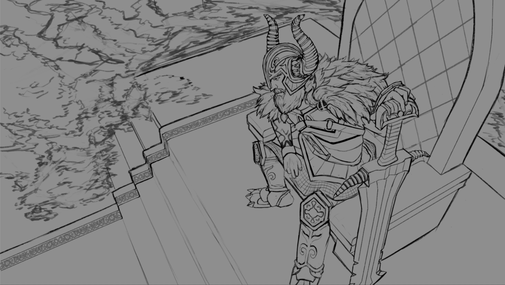Tryndamere Viking Splash Art Remake par PAKEM