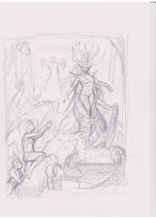 Morathi matriarche de Ghrond par G.Redon