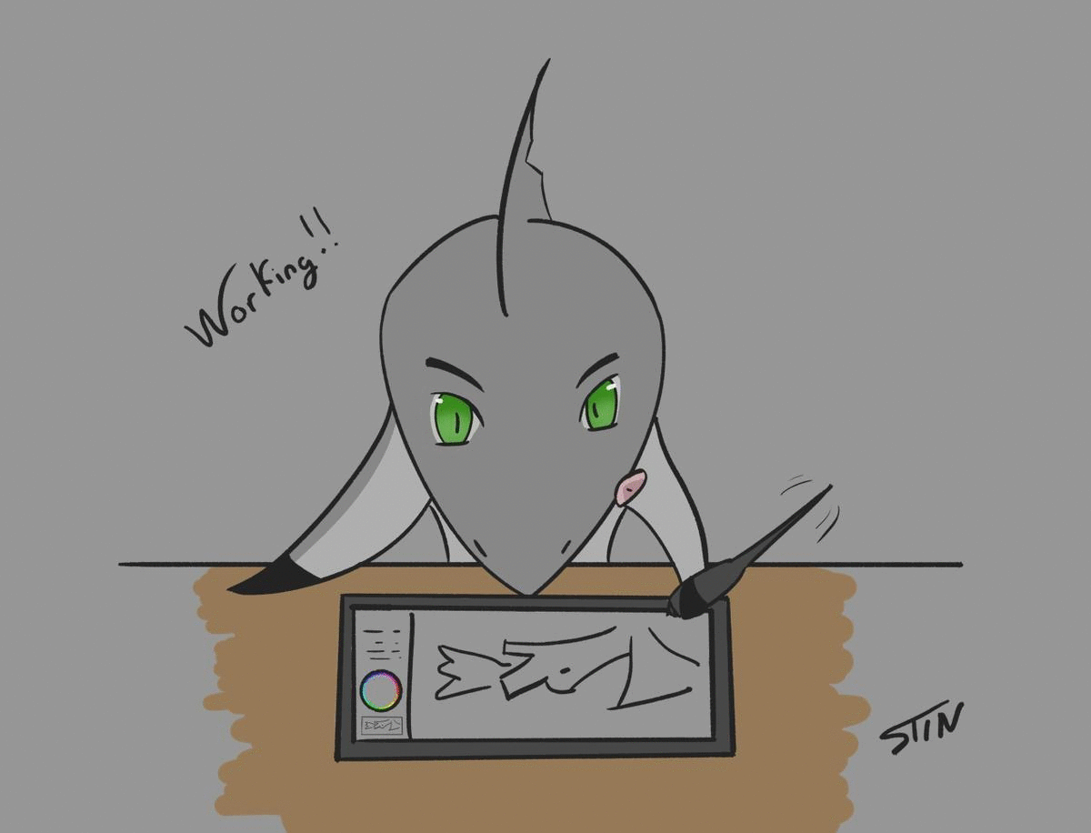 Working Shark par Stin